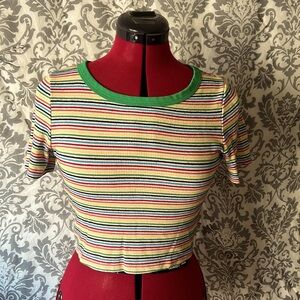 Cute rainbow crop top